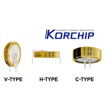 韩国KORCHIP高奇普法拉超级电容DCS5R5334HF 5.5V-0.33F H